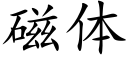 磁体 (楷体矢量字库)