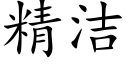 精洁 (楷体矢量字库)