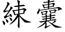 綀囊 (楷体矢量字库)