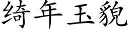 绮年玉貌 (楷体矢量字库)