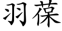 羽葆 (楷體矢量字庫)