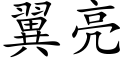 翼亮 (楷體矢量字庫)