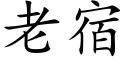 老宿 (楷體矢量字庫)