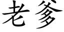 老爹 (楷体矢量字库)