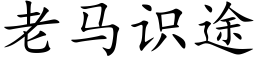 老马识途 (楷体矢量字库)