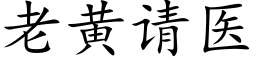 老黄请医 (楷体矢量字库)