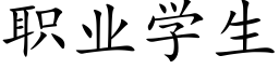 职业学生 (楷体矢量字库)