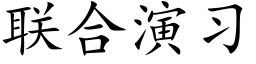 聯合演習 (楷體矢量字庫)