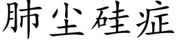 肺尘硅症 (楷体矢量字库)