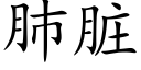 肺髒 (楷體矢量字庫)