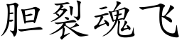 胆裂魂飞 (楷体矢量字库)