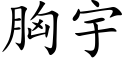 胸宇 (楷體矢量字庫)