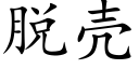 脱壳 (楷体矢量字库)