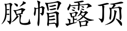 脫帽露頂 (楷體矢量字庫)