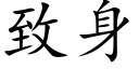 緻身 (楷體矢量字庫)