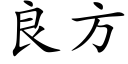 良方 (楷体矢量字库)