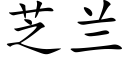 芝兰 (楷体矢量字库)