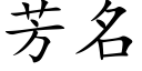 芳名 (楷体矢量字库)