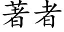 著者 (楷体矢量字库)