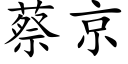 蔡京 (楷体矢量字库)