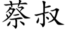 蔡叔 (楷体矢量字库)