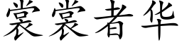 裳裳者华 (楷体矢量字库)