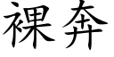 裸奔 (楷体矢量字库)