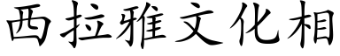 西拉雅文化相 (楷體矢量字庫)