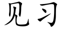 见习 (楷体矢量字库)