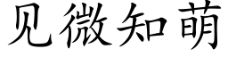 見微知萌 (楷體矢量字庫)