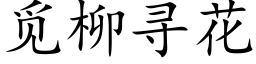 觅柳寻花 (楷体矢量字库)