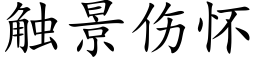 觸景傷懷 (楷體矢量字庫)