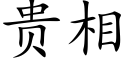 貴相 (楷體矢量字庫)