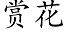 賞花 (楷體矢量字庫)