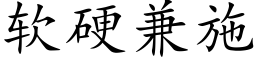 軟硬兼施 (楷體矢量字庫)