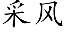 采风 (楷体矢量字库)