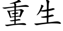 重生 (楷體矢量字庫)