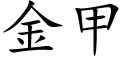 金甲 (楷體矢量字庫)