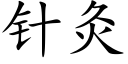 针灸 (楷体矢量字库)