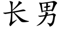 长男 (楷体矢量字库)