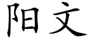 阳文 (楷体矢量字库)