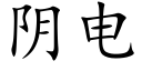 阴电 (楷体矢量字库)