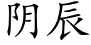 陰辰 (楷體矢量字庫)