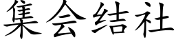 集會結社 (楷體矢量字庫)