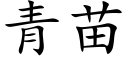 青苗 (楷体矢量字库)