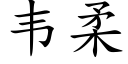 韋柔 (楷體矢量字庫)