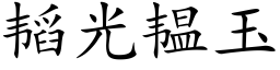 韬光韫玉 (楷體矢量字庫)