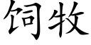 饲牧 (楷体矢量字库)