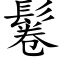 鬈 (楷體矢量字庫)