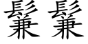 鬑鬑 (楷体矢量字库)